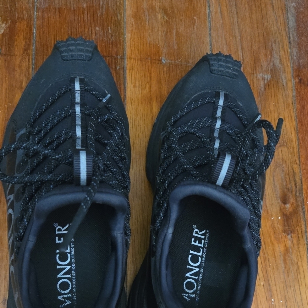 Moncler Trailgrip Black Sneakers Size 37